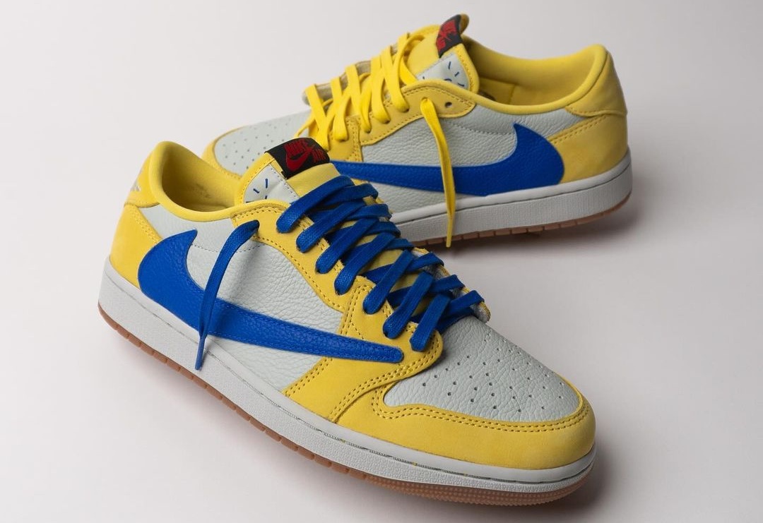 Travis Scott X Air Jordan 1 Low Canary In Uscita Il 17 Maggio 2024