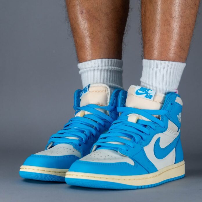 Air Jordan 1 High OG UNC Reimagined On Feet 1