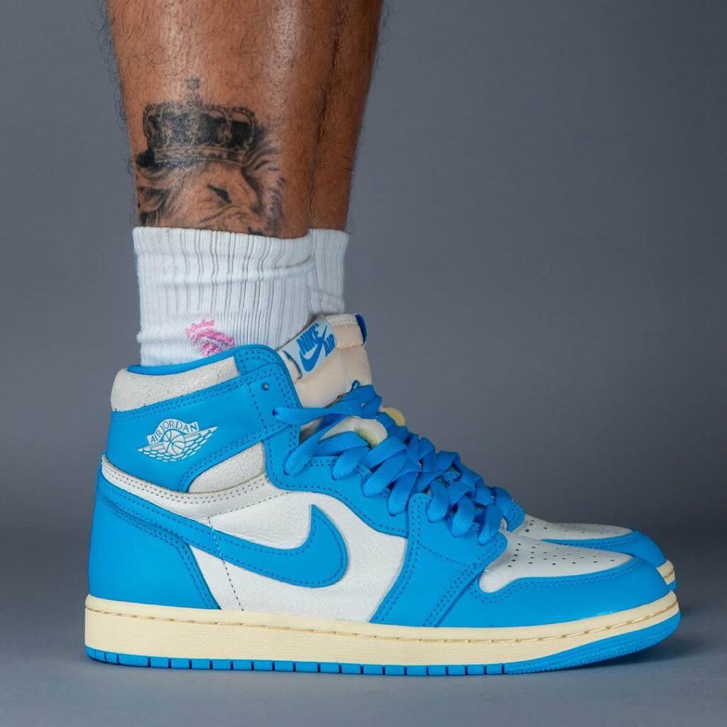 Air Jordan 1 High OG UNC Reimagined On Feet 2