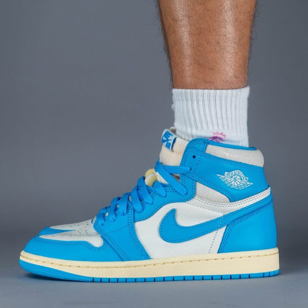 Air Jordan 1 High OG UNC Reimagined On Feet 3 1068x1068