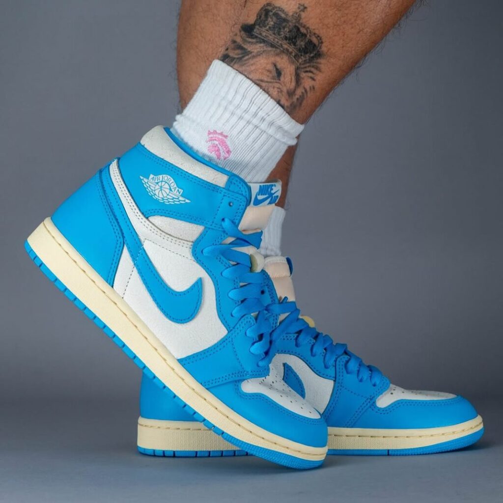 Air Jordan 1 High OG UNC Reimagined On Feet 4 1068x1068