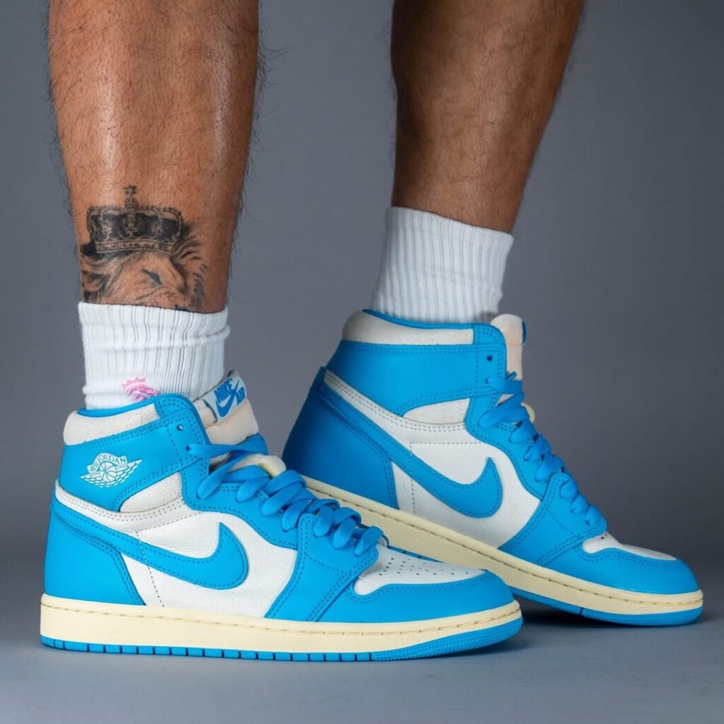 Air Jordan 1 High OG UNC Reimagined On Feet 6 1068x1068