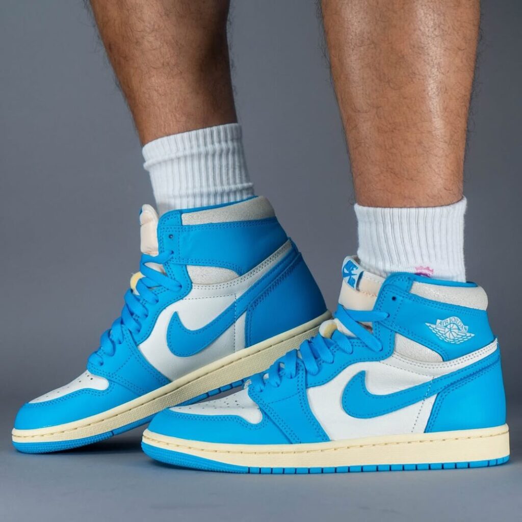 Air Jordan 1 High OG UNC Reimagined On Feet 7 1068x1068